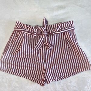 Stripped Tie Shorts